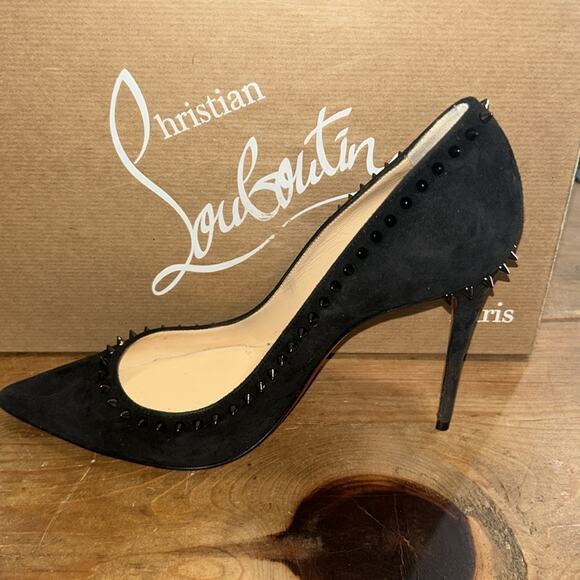 CHRISTIAN LOUBOUTIN Veau Velours Anjalina 100 Pumps size 37 - Picture 11 of 14